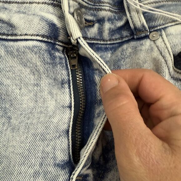 NWT KanCan Jeans Women's 11/29 High Rise Bootcut Flare Acid Wash Raw Hem - Picture 11 of 13